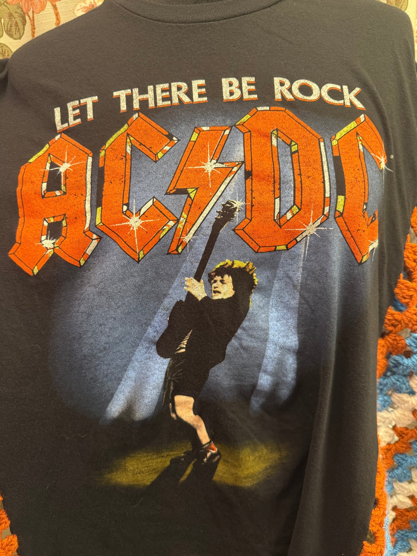 AC/DC tshirt poncho