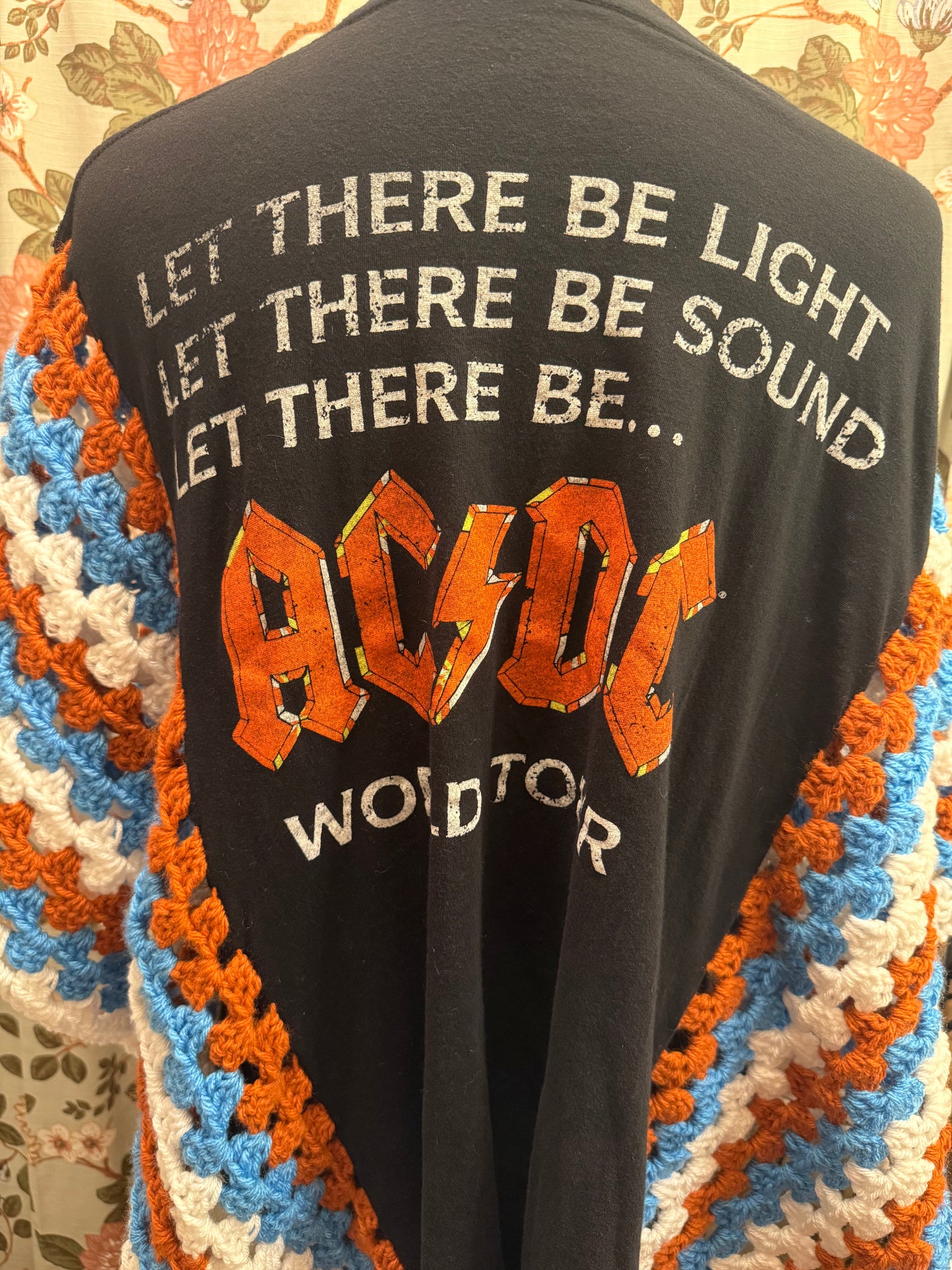 AC/DC tshirt poncho
