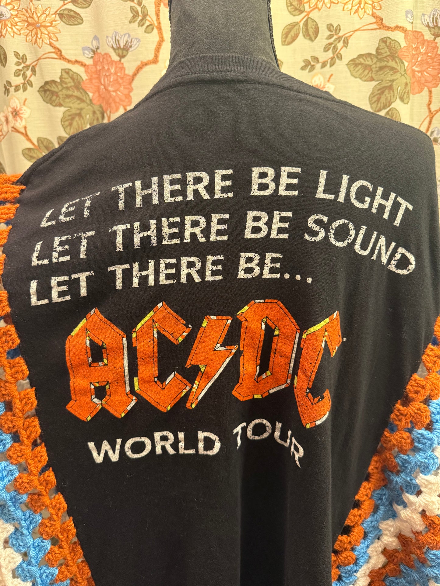 AC/DC tshirt poncho